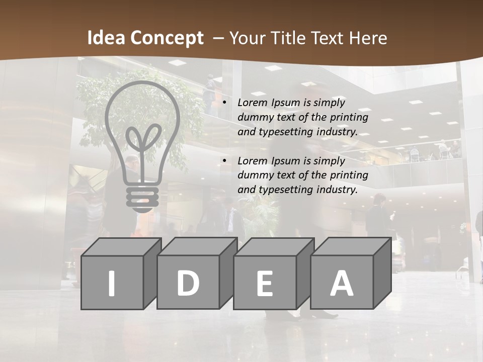 People Hall Reflecting PowerPoint Template