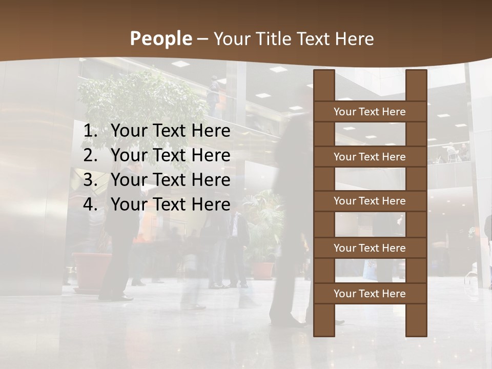 People Hall Reflecting PowerPoint Template