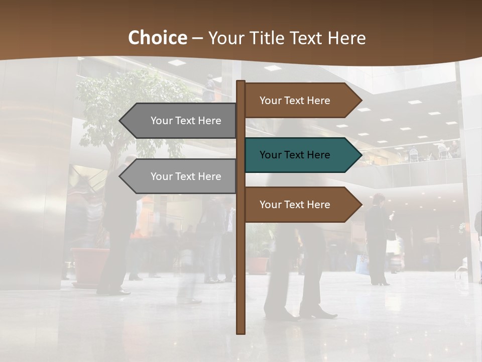People Hall Reflecting PowerPoint Template