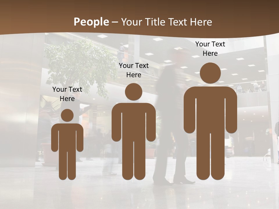 People Hall Reflecting PowerPoint Template