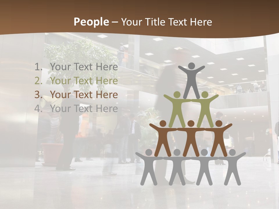 People Hall Reflecting PowerPoint Template