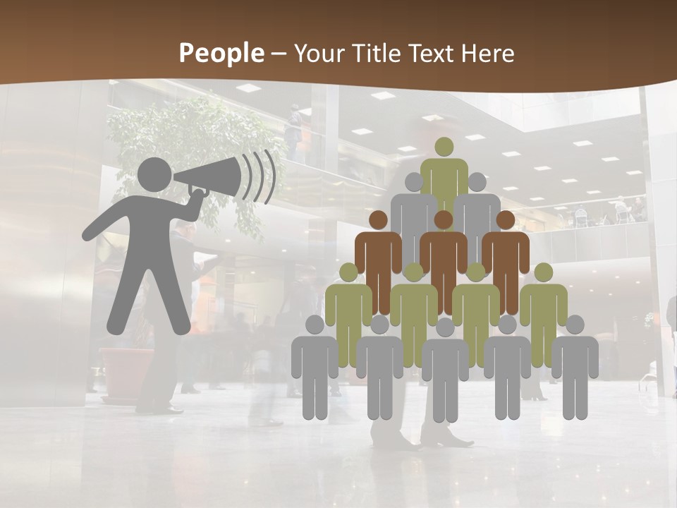 People Hall Reflecting PowerPoint Template