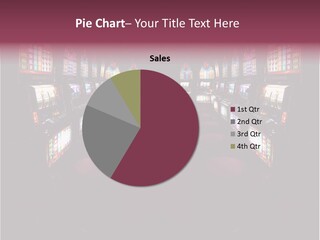 Slotmachine Gaming Blue PowerPoint Template