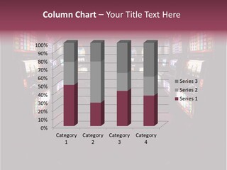 Slotmachine Gaming Blue PowerPoint Template