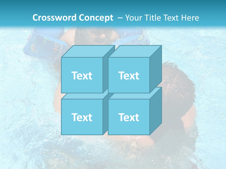 Father Boy Cheerful PowerPoint Template