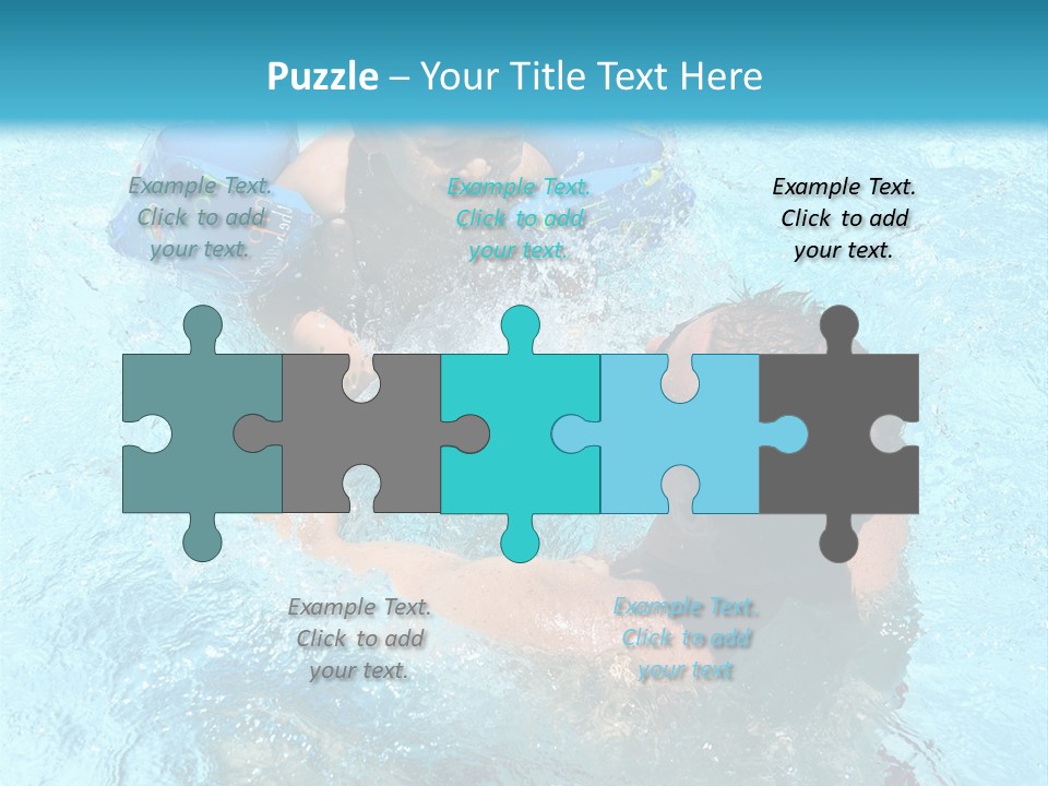 Father Boy Cheerful PowerPoint Template