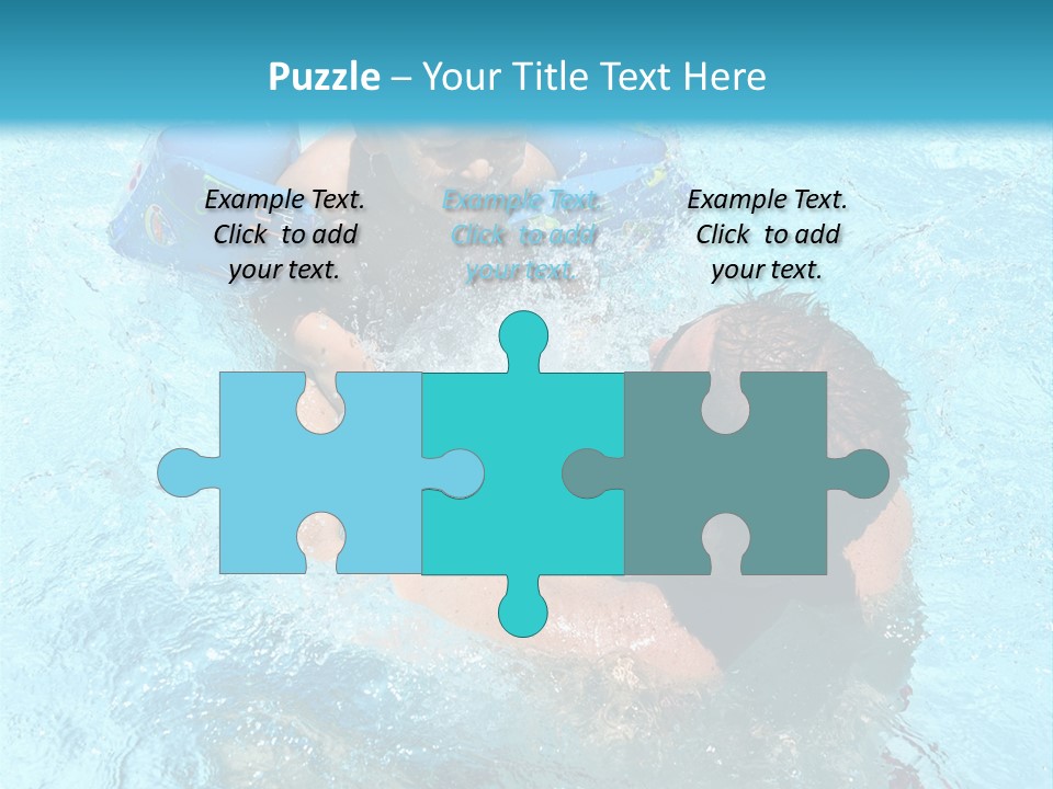 Father Boy Cheerful PowerPoint Template