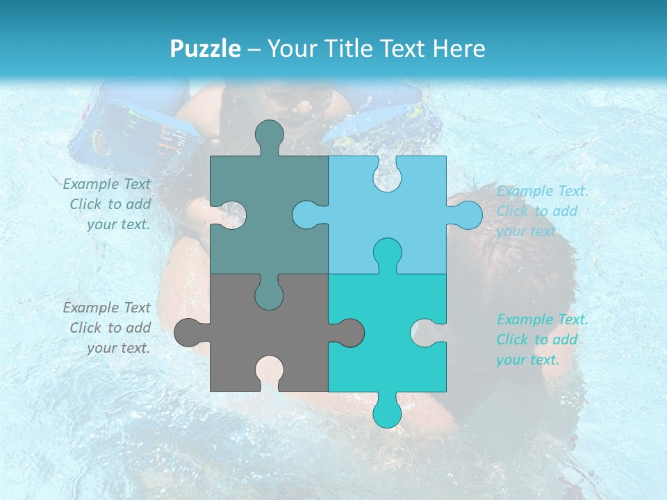 Father Boy Cheerful PowerPoint Template