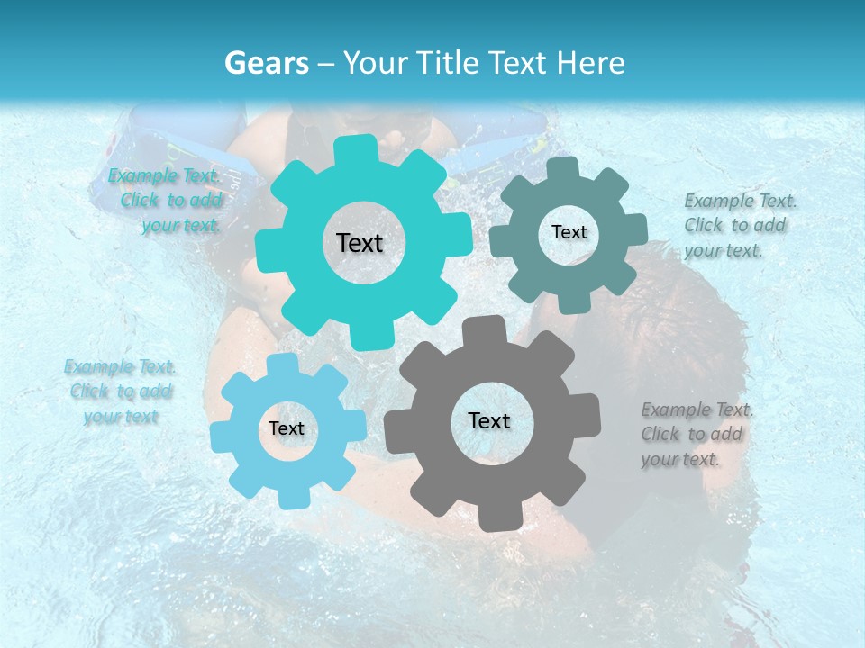 Father Boy Cheerful PowerPoint Template