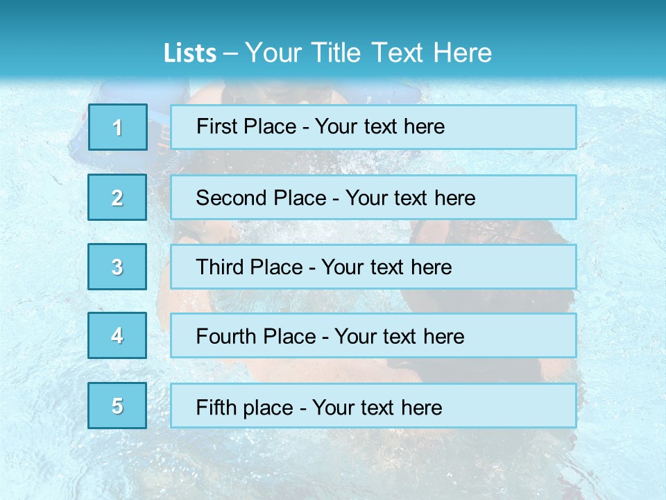 Father Boy Cheerful PowerPoint Template