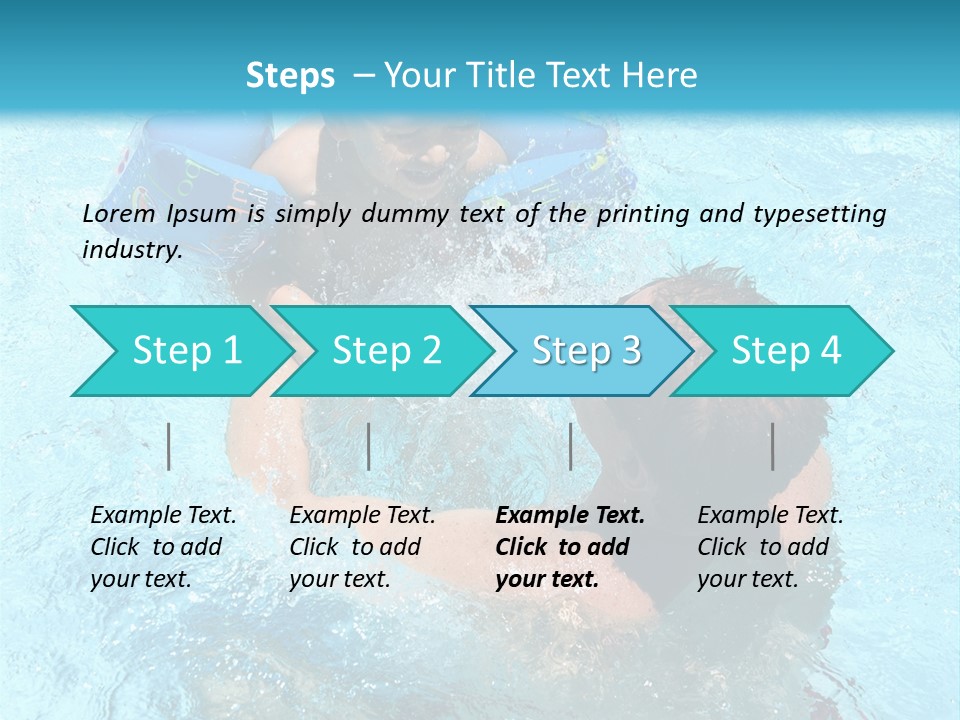 Father Boy Cheerful PowerPoint Template