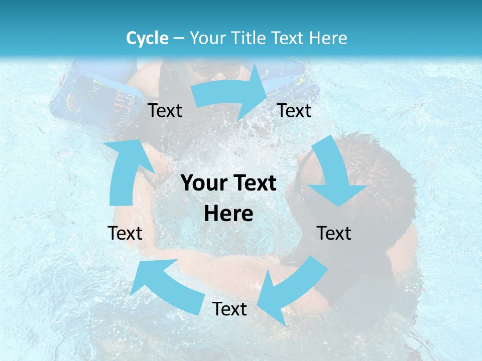 Father Boy Cheerful PowerPoint Template