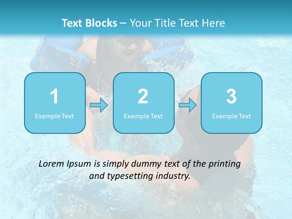 Father Boy Cheerful PowerPoint Template