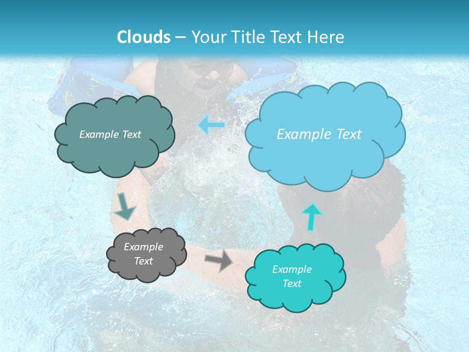 Father Boy Cheerful PowerPoint Template