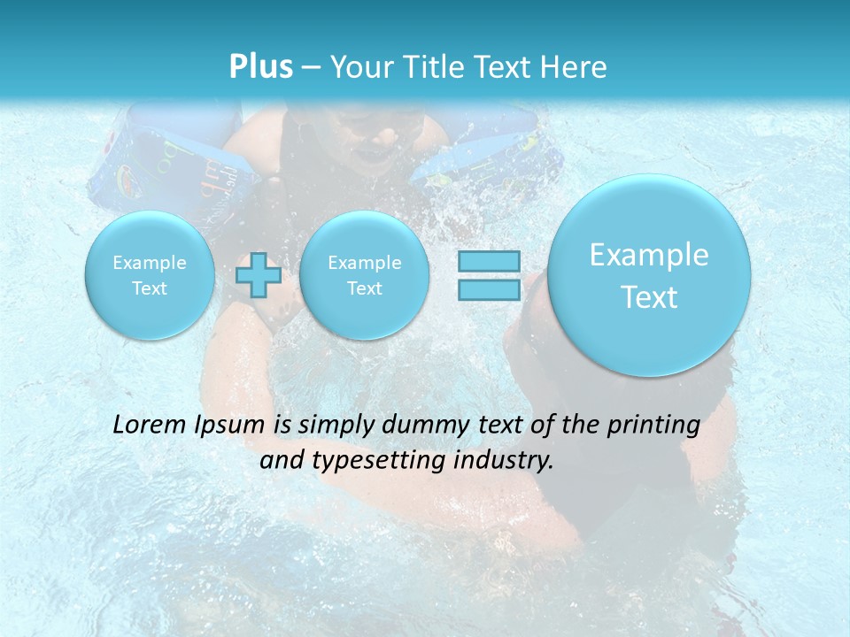 Father Boy Cheerful PowerPoint Template
