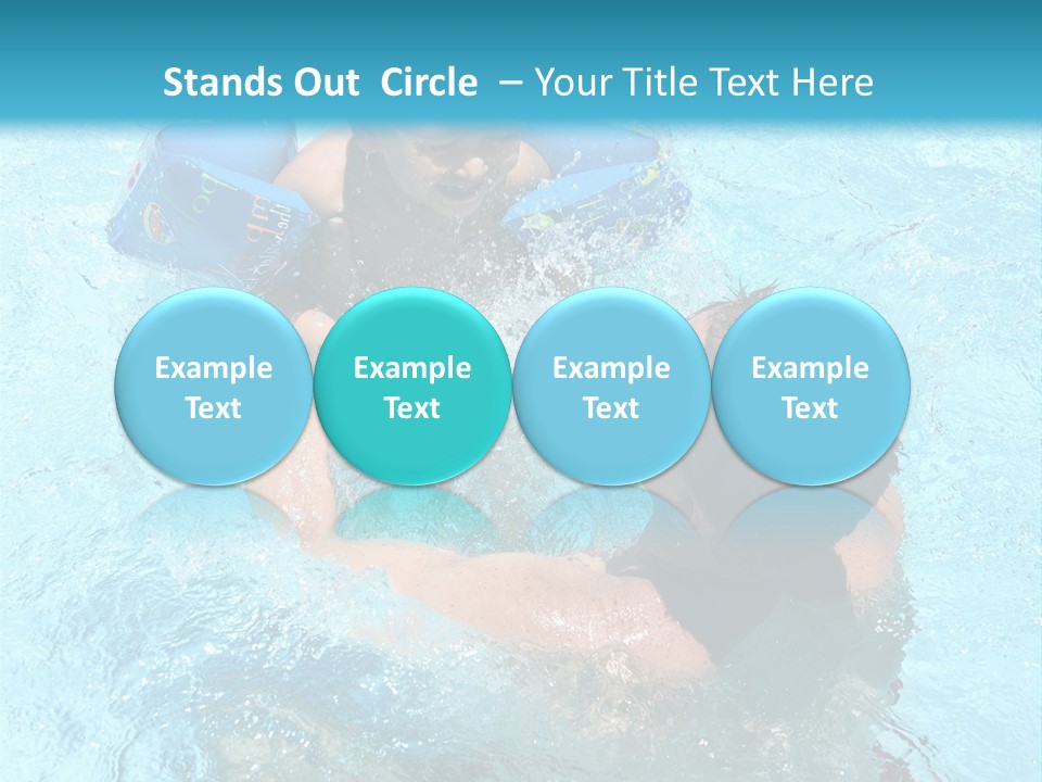 Father Boy Cheerful PowerPoint Template