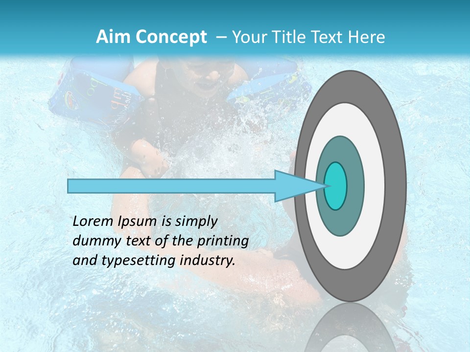 Father Boy Cheerful PowerPoint Template