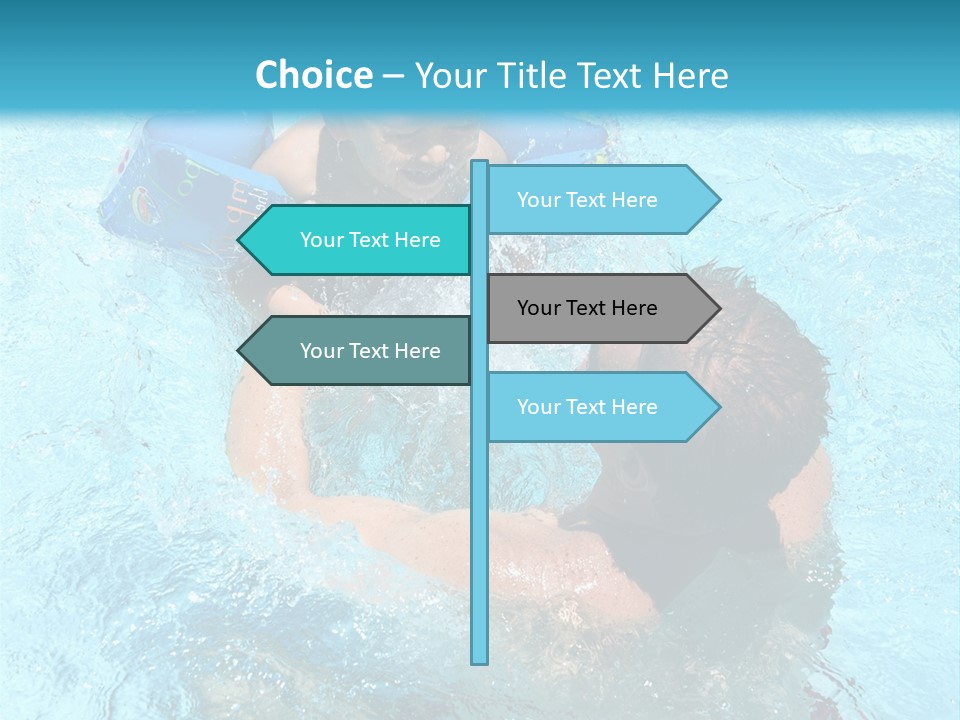 Father Boy Cheerful PowerPoint Template