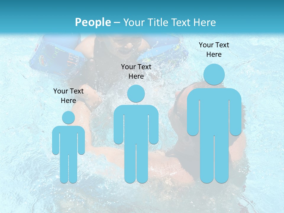 Father Boy Cheerful PowerPoint Template