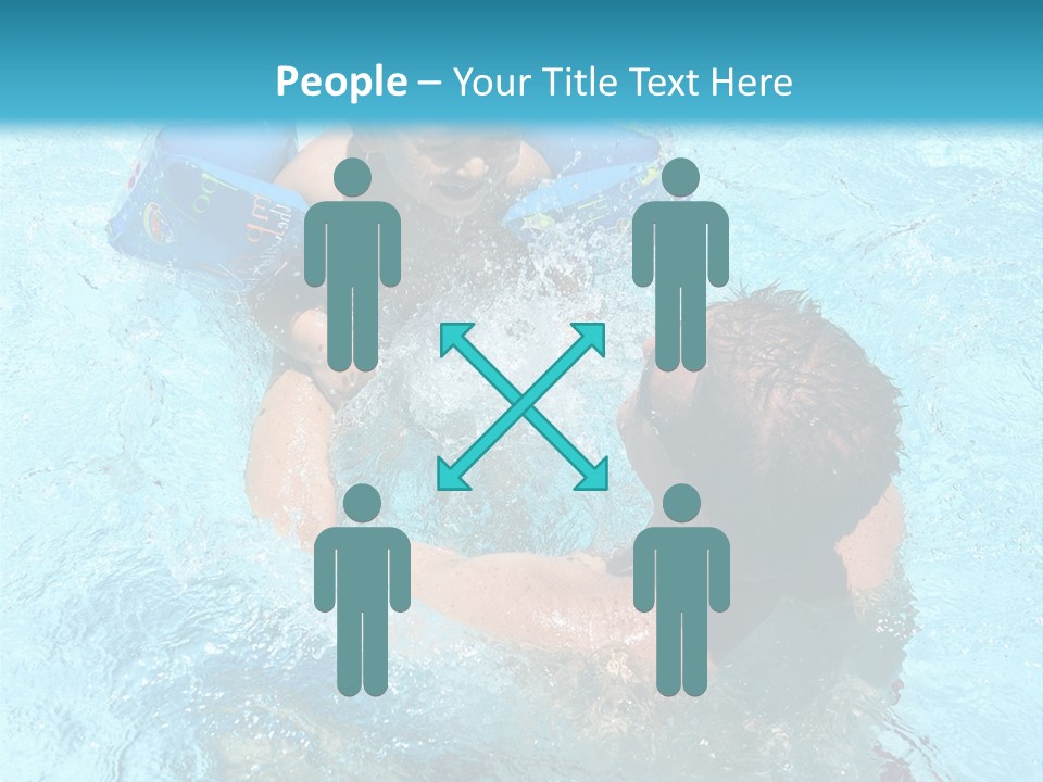 Father Boy Cheerful PowerPoint Template