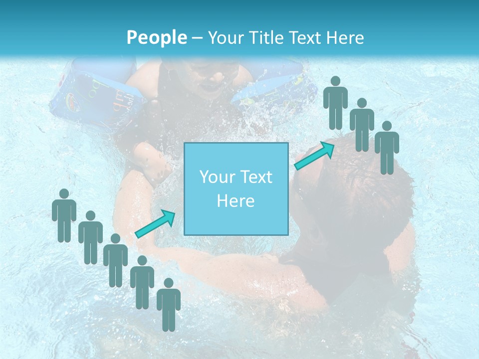 Father Boy Cheerful PowerPoint Template