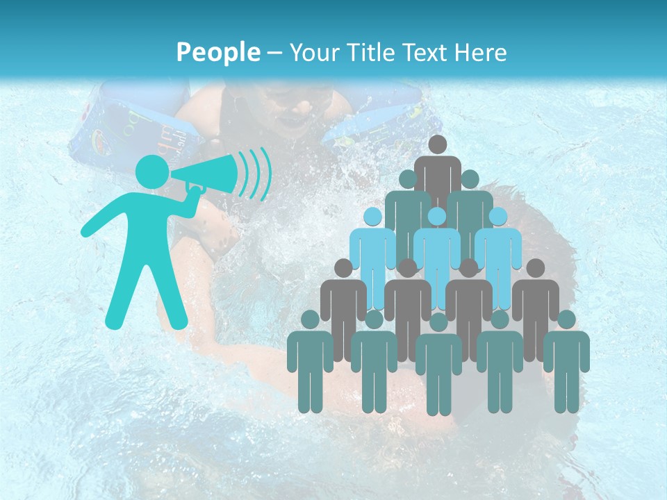 Father Boy Cheerful PowerPoint Template