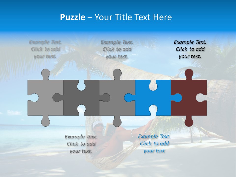 Ocean Bracelet Woman PowerPoint Template