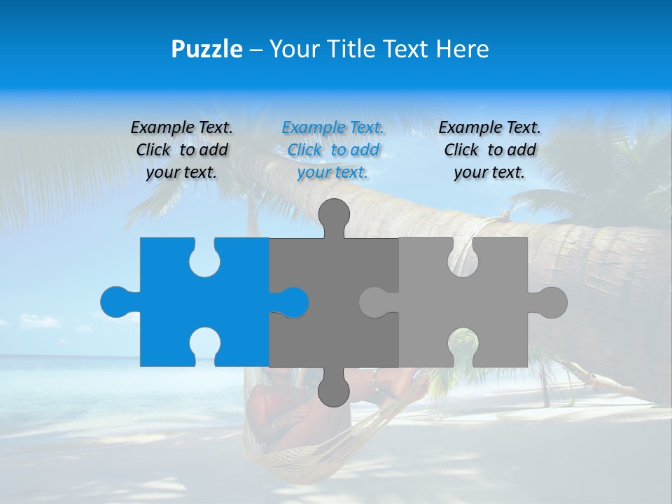 Ocean Bracelet Woman PowerPoint Template