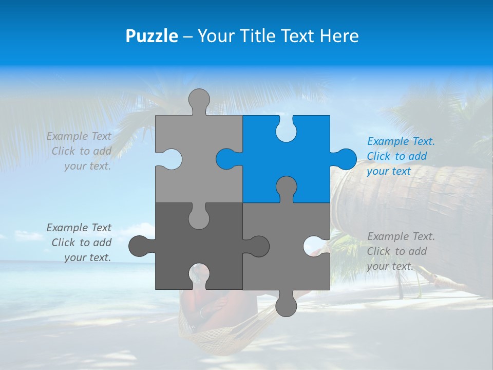 Ocean Bracelet Woman PowerPoint Template