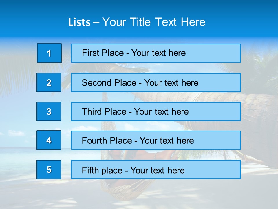 Ocean Bracelet Woman PowerPoint Template