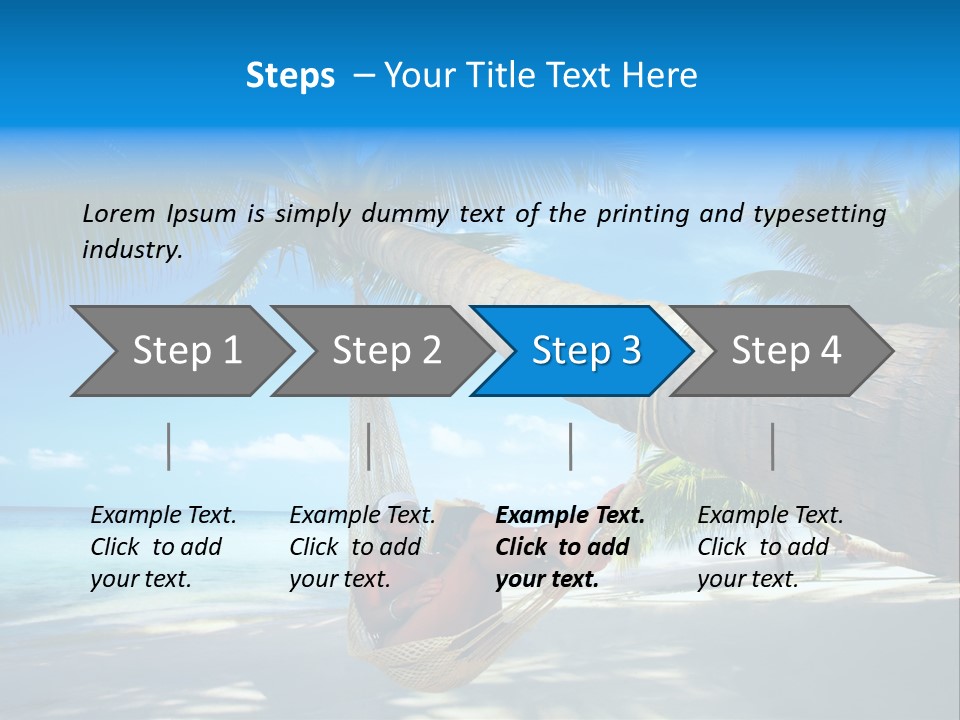 Ocean Bracelet Woman PowerPoint Template