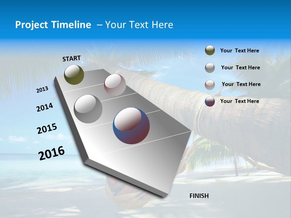 Ocean Bracelet Woman PowerPoint Template