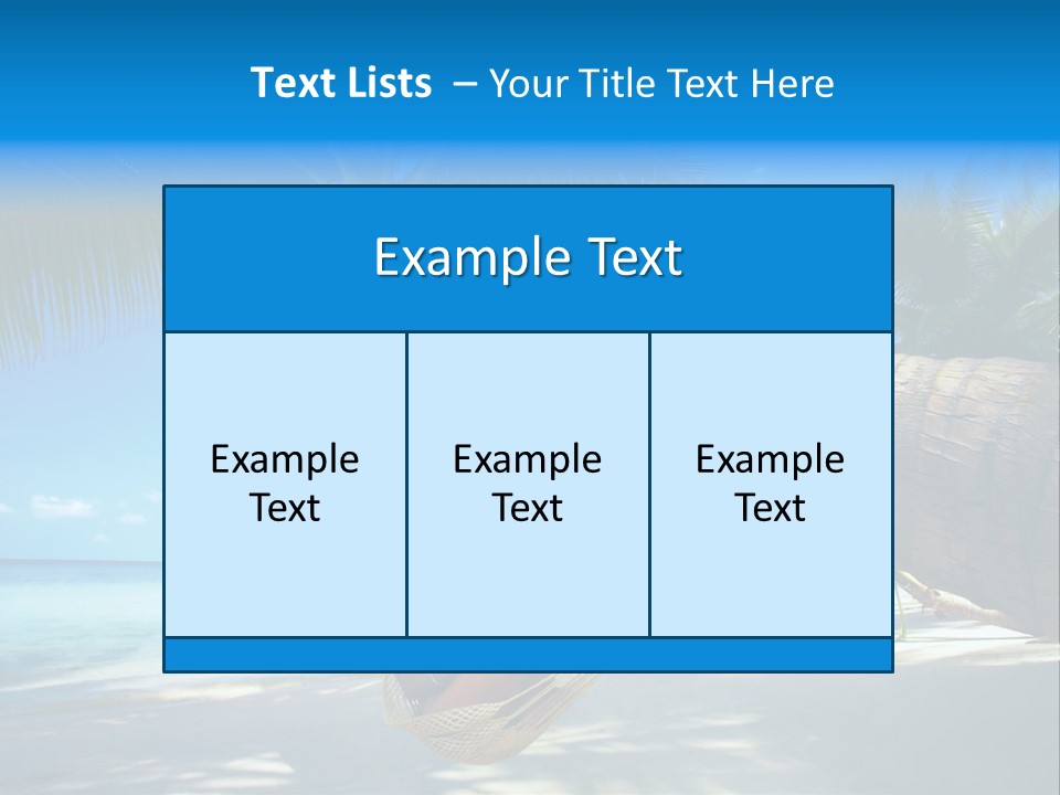 Ocean Bracelet Woman PowerPoint Template