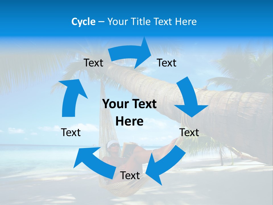 Ocean Bracelet Woman PowerPoint Template