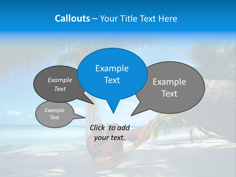 Ocean Bracelet Woman PowerPoint Template