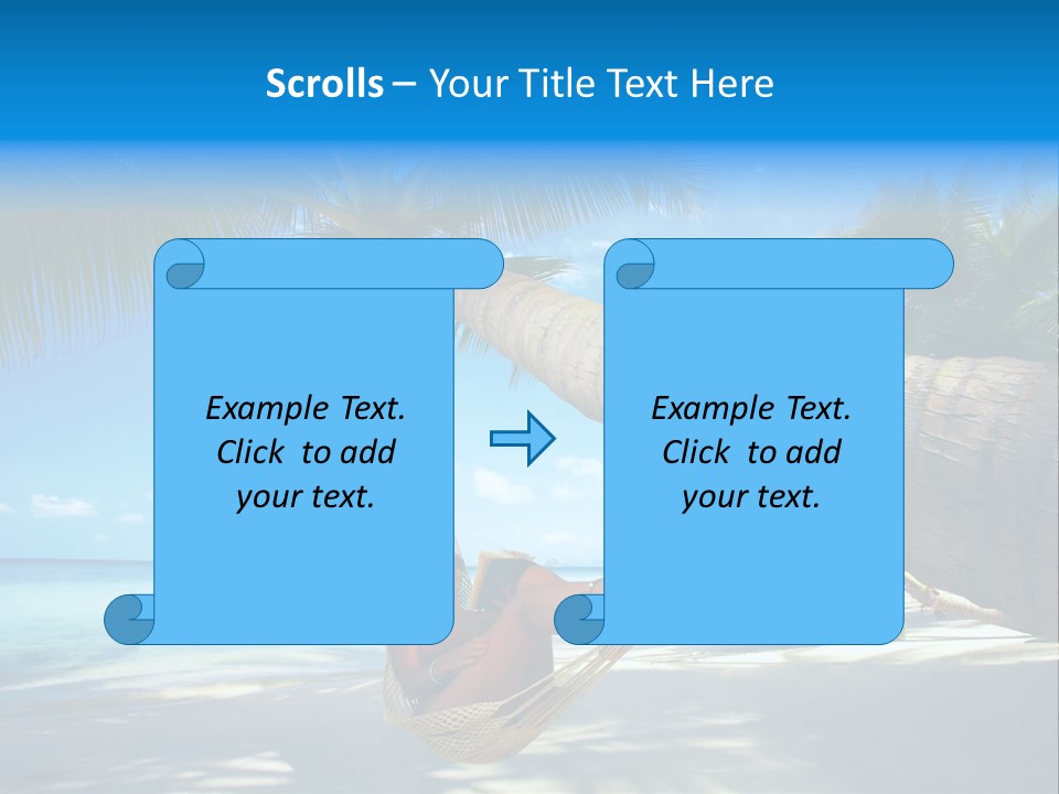 Ocean Bracelet Woman PowerPoint Template