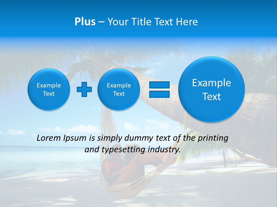 Ocean Bracelet Woman PowerPoint Template