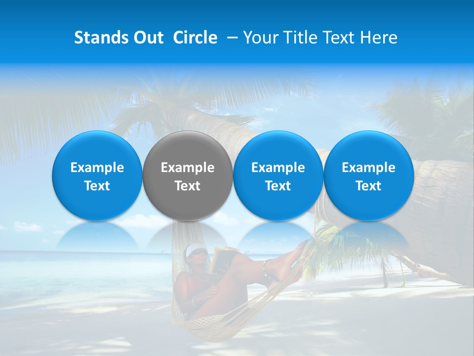 Ocean Bracelet Woman PowerPoint Template