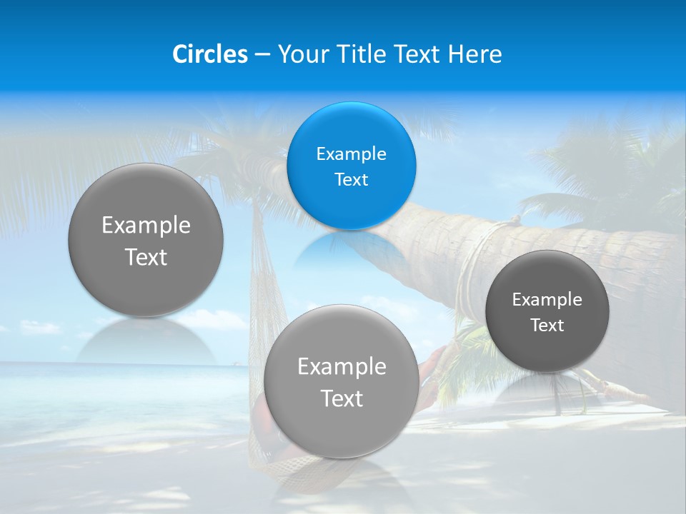 Ocean Bracelet Woman PowerPoint Template