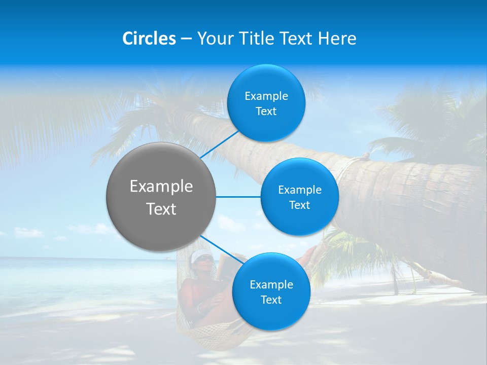 Ocean Bracelet Woman PowerPoint Template