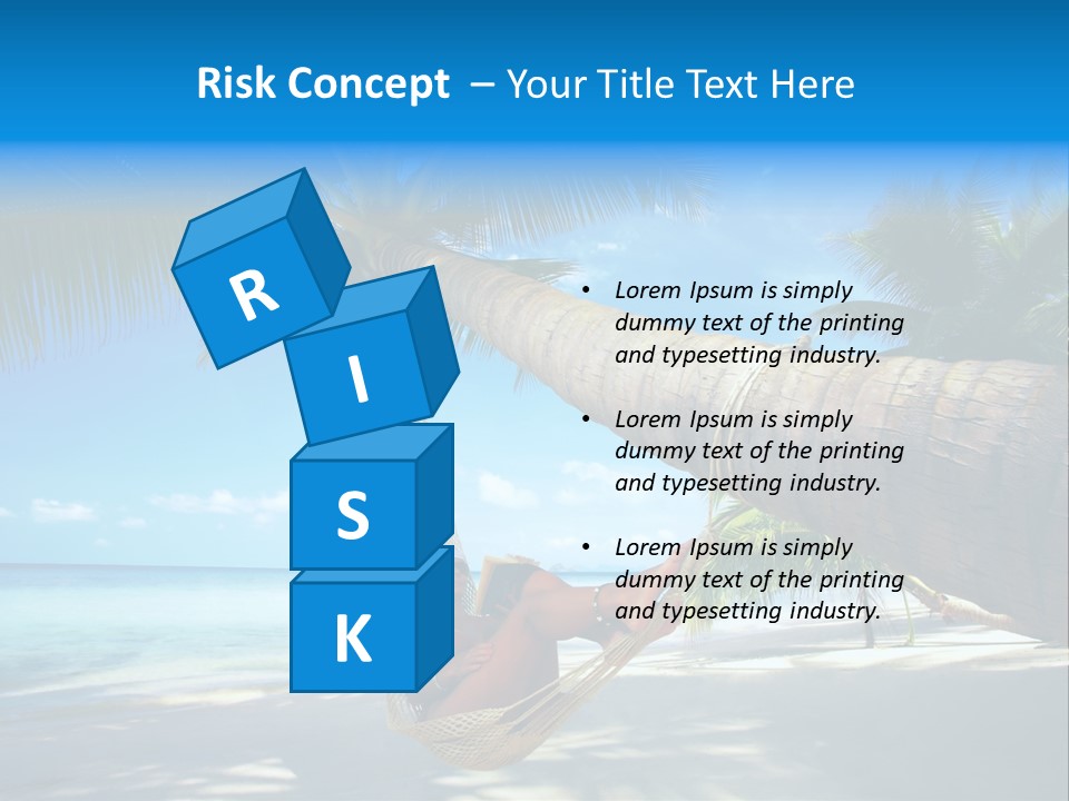 Ocean Bracelet Woman PowerPoint Template