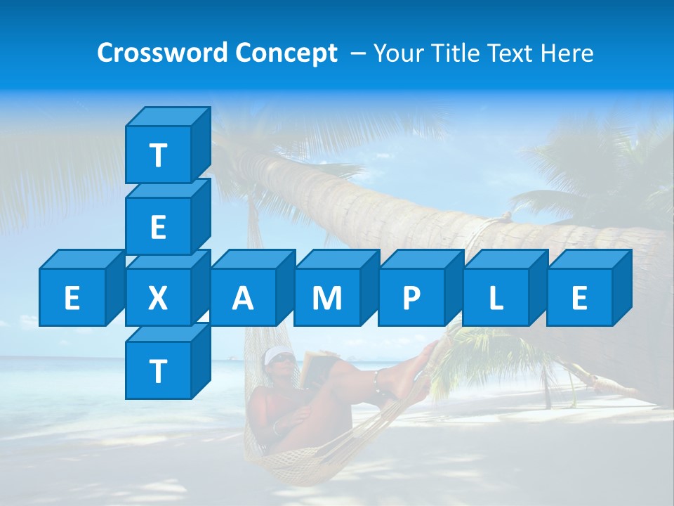 Ocean Bracelet Woman PowerPoint Template