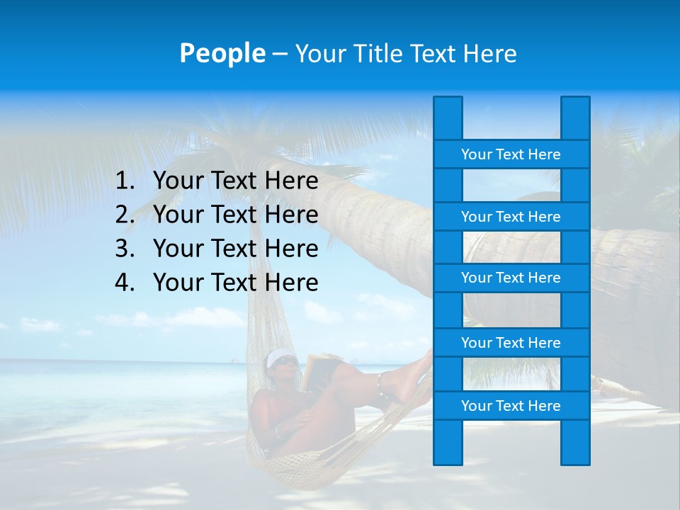 Ocean Bracelet Woman PowerPoint Template