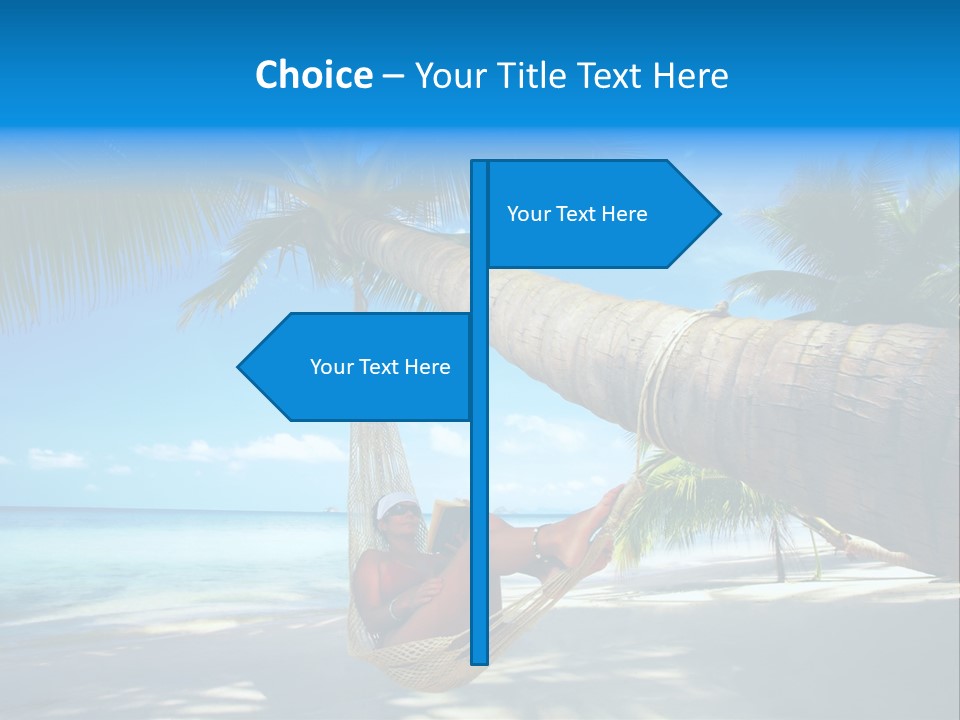 Ocean Bracelet Woman PowerPoint Template