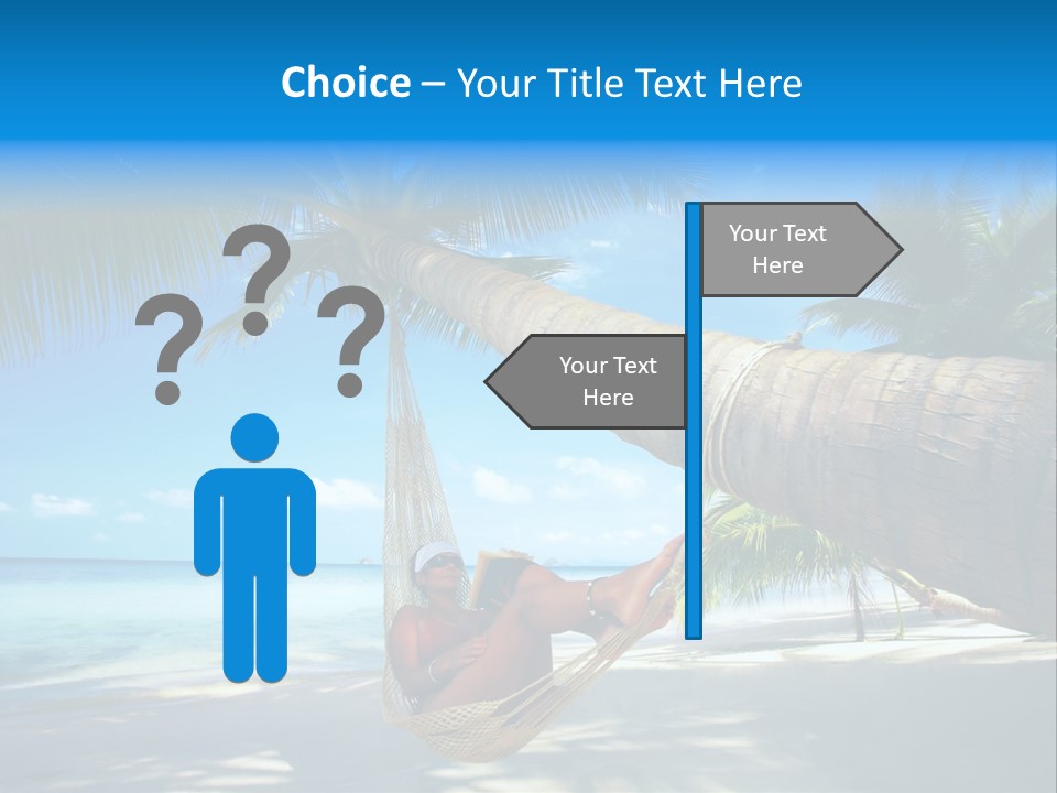 Ocean Bracelet Woman PowerPoint Template