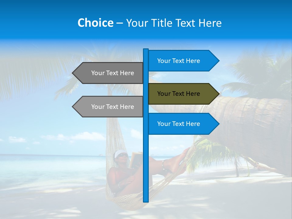 Ocean Bracelet Woman PowerPoint Template