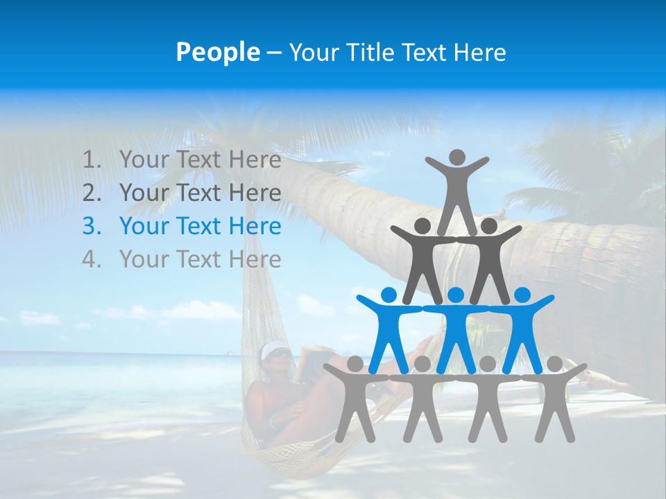 Ocean Bracelet Woman PowerPoint Template