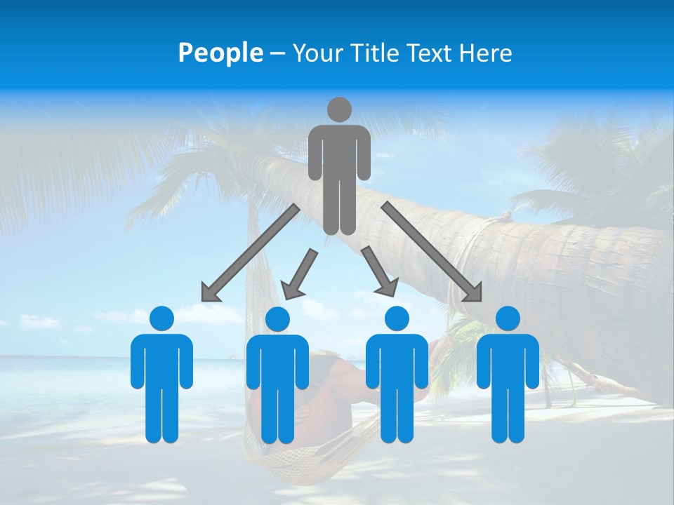 Ocean Bracelet Woman PowerPoint Template