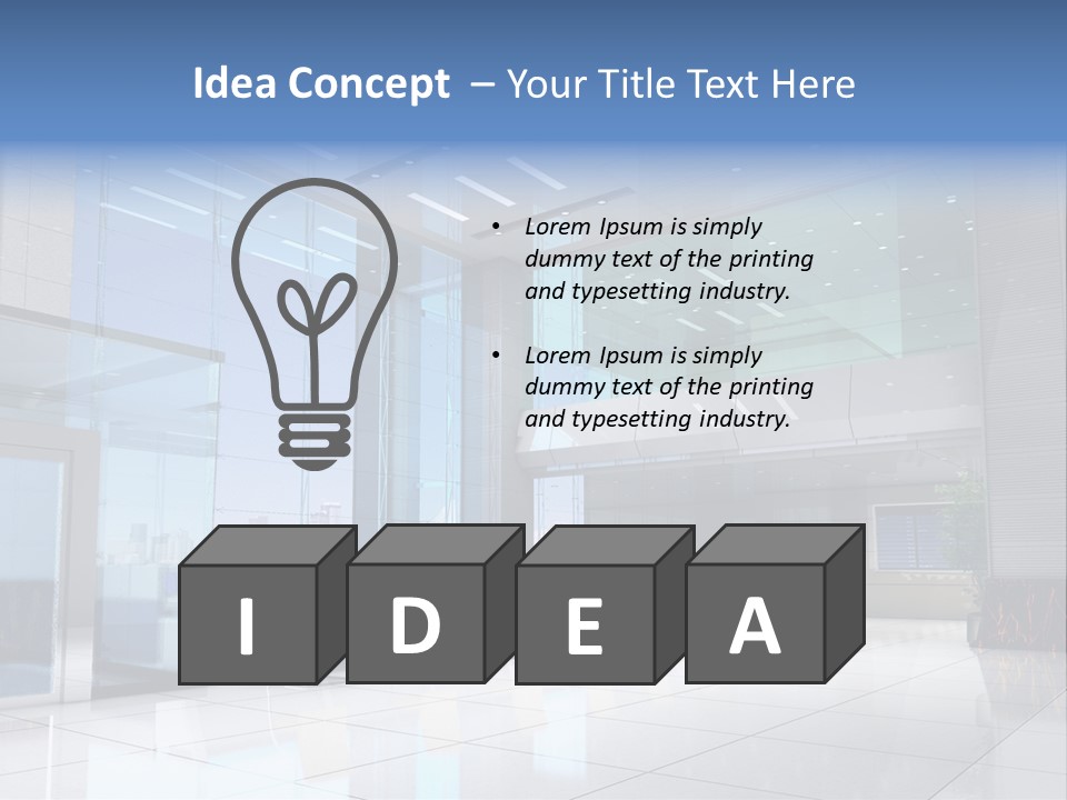 Business Architecture Roof PowerPoint Template