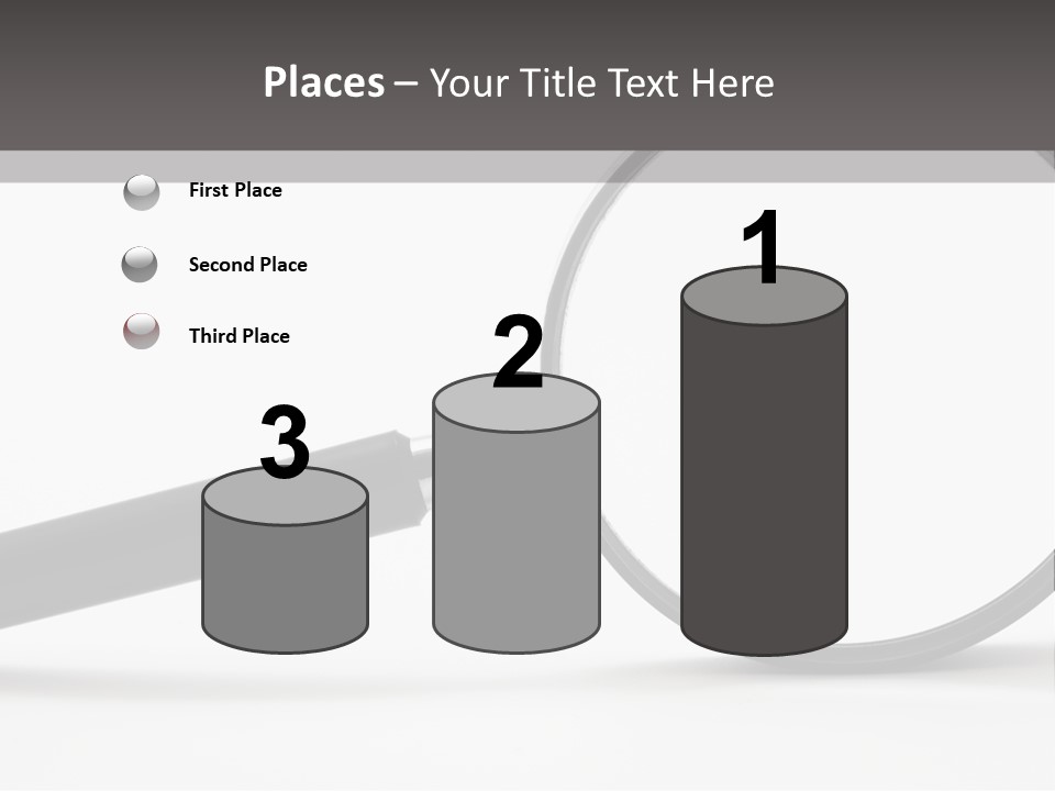 Magnify Detective Symbol PowerPoint Template